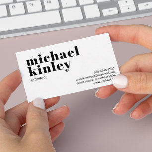 Modern minimalist elegant professional networking business card