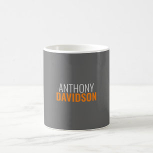 Modern Minimalist Elegant Professional Plain Coffee Mug