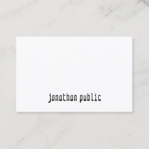 Modern Minimalist Elegant Professional Template Business Card
