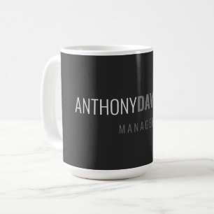 Modern Minimalist Elegant Professional Your Name Coffee Mug
