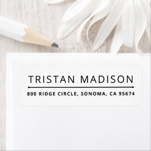 Modern Minimalist Elegant Return Address