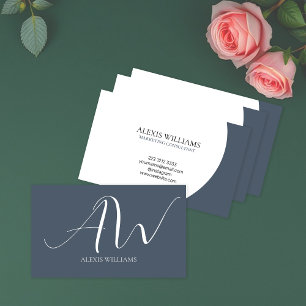 Modern Minimalist Elegant Script Professional Business Card