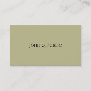 Modern Minimalist Elegant Simple Professional Business Card