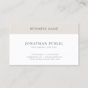 Modern Minimalist Elegant Simple Trendy Template Business Card