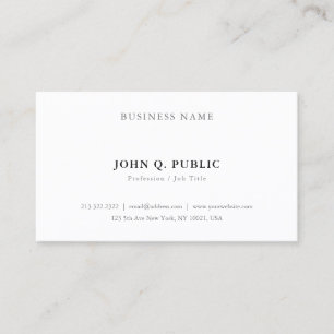 Modern Minimalist Elegant Simple Trendy Template Business Card