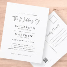 Modern Minimalist Elegant Simple Wedding