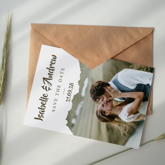 Modern Minimalist Elegant Simple Wedding Save The Date (Creator Uploaded)