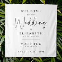 Modern Minimalist Elegant Simple Wedding Welcome