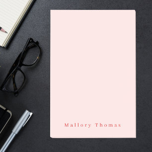 Modern Minimalist Elegant Stylish Blush Pink Post-it Notes