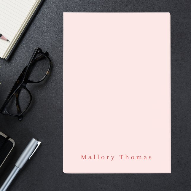 Modern Minimalist Elegant Stylish Blush Pink  Post-it Notes (Creator Uploaded)