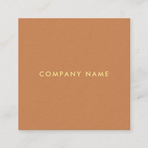 Modern Minimalist Elegant Trendy Colours Template Square Business Card