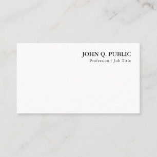Modern Minimalist Elegant Trendy Template Business Card