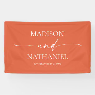 Modern Minimalist Elegant Verona Sunset Wedding Banner