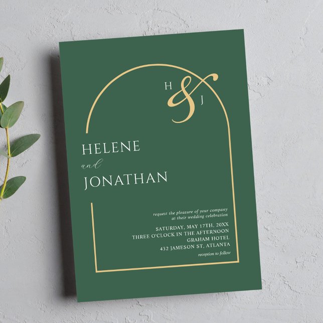 Modern Minimalist Elegant Wedding Invitation (Modern Minimalist Elegant Wedding Invitation)