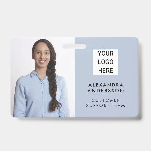 Modern Minimalist Employee Staff Customer Service ID Badge