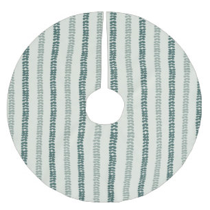 Modern minimalist eucalyptus design brushed polyester tree skirt