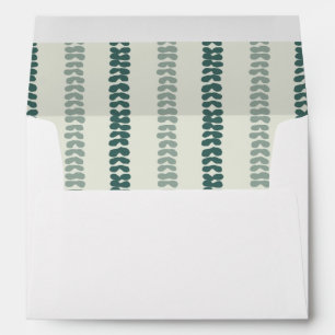 Modern minimalist eucalyptus leaves design envelope