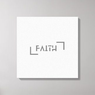 Modern Minimalist Faith  Canvas Print