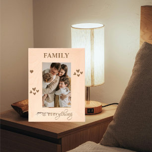Modern Minimalist Family Is everything Etched Frames