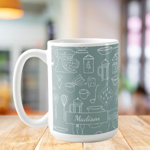 Modern Minimalist Farmhouse Kitchen Utensils Coffee Mug