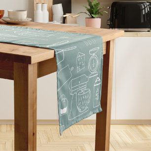 Modern Minimalist Farmhouse Kitchen Utensils Short Table Runner