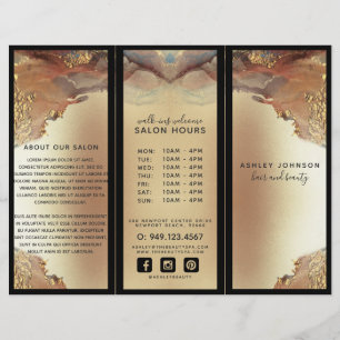 Modern Minimalist Faux Gold Foil