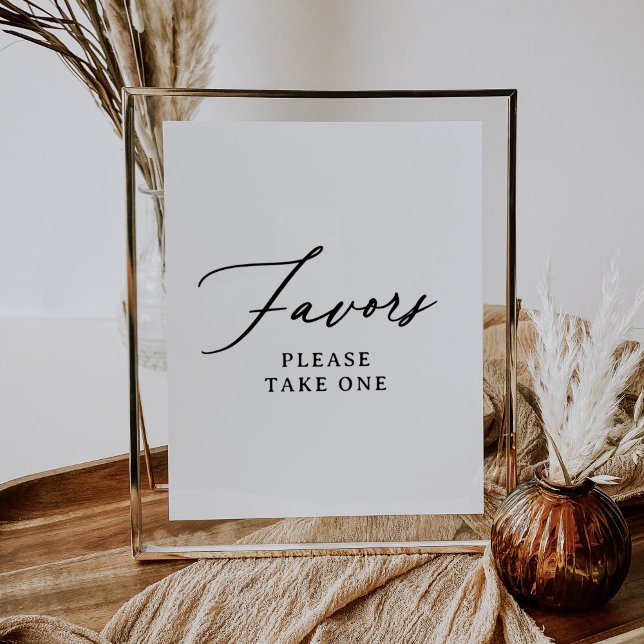 Modern Minimalist Favours Sign (Creator Uploaded)
