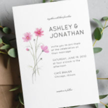 Modern Minimalist Floral Detail Wedding