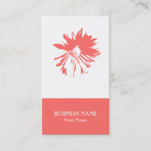 Modern Minimalist Flower Business Card
