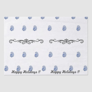Modern minimalist flower print  tissue paper