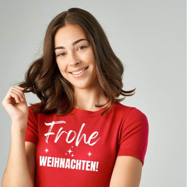 Modern Minimalist Frohe Weihnachten T-Shirt (Creator Uploaded)