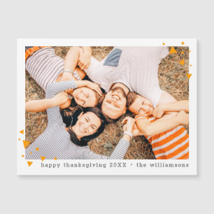 Modern Minimalist Fun Shapes Photo Thanksgiving