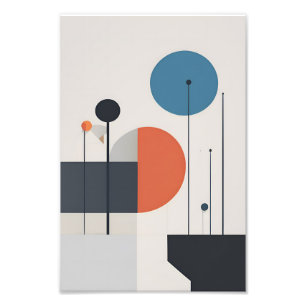 Modern Minimalist Geometric Abstract Art Photo Print