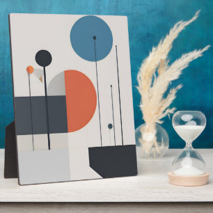Modern Minimalist Geometric Abstract Art Plaque