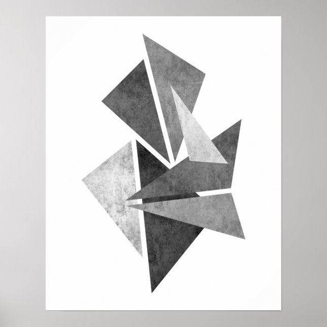 Modern minimalist geometric abstract art print (Front)