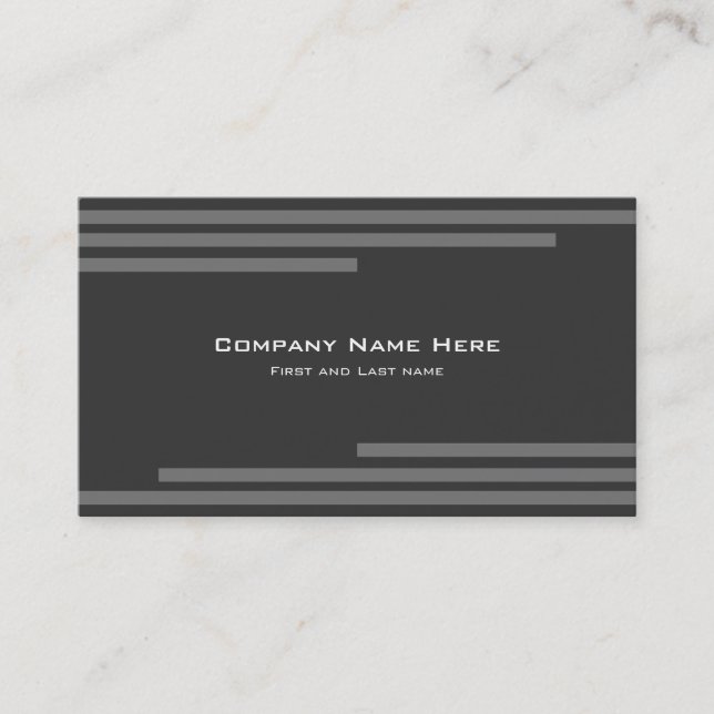 Modern Minimalist Geometric Business Card (Front)