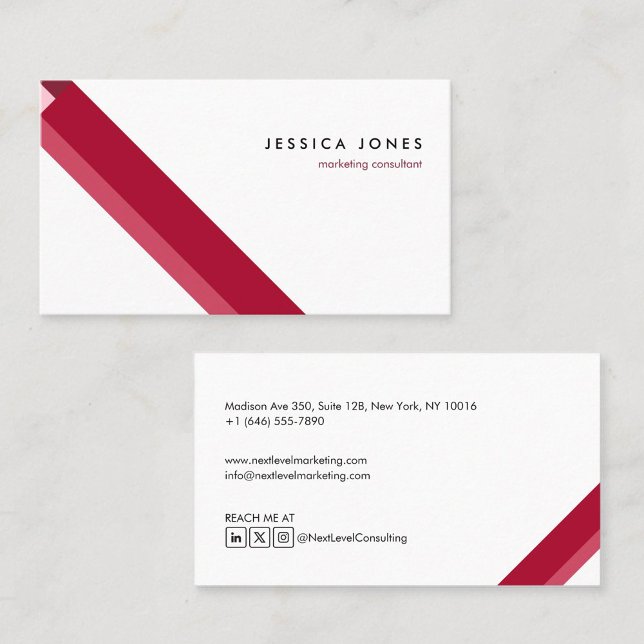 modern, minimalist geometric pattern business card (Creator Uploaded)