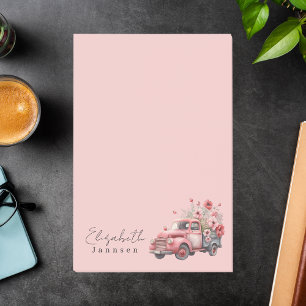 Modern Minimalist Girly Pink Watercolor Post-it Notes
