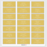 Modern Minimalist Gold Guest Address labels<br><div class="desc">These Modern Minimalist Gold Font guest address labels are perfect for your classy boho wedding. Its simple, unique abstract design accompanied by a contemporary minimal script and gold colour palette gives this product a feel of elegant formal luxury while staying simplistic, chic bohemian. Keep it as is, or choose to...</div>