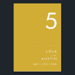 Modern Minimalist Gold Table Number<br><div class="desc">This Modern Minimalist Gold table number is perfect for your classy boho wedding. Its simple, unique abstract design accompanied by a contemporary minimal script and gold colour palette gives this product a feel of elegant formal luxury while staying simplistic, chic bohemian. Keep it as is, or choose to personalise it...</div>