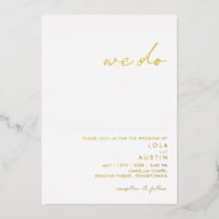 Modern Minimalist | Gold We Do Wedding Real