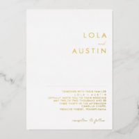 Modern Minimalist | Gold Wedding Real
