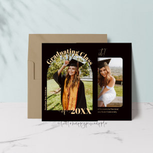 Modern Minimalist Graduation Announcement Card