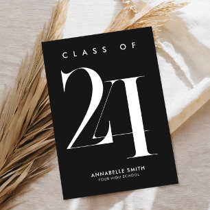 Modern Minimalist Graduation Invitation
