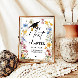 Modern Minimalist Graduation My next Chapter start Poster