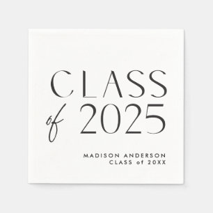 Modern Minimalist Graduation Party Napkins