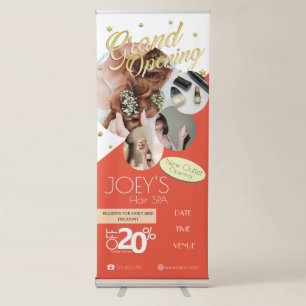 Modern Minimalist Grand Opening Business Banner
