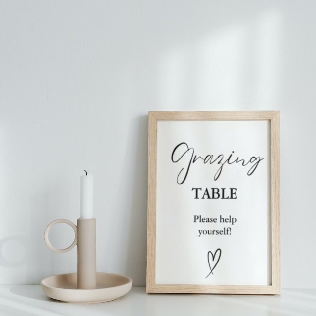 Modern Minimalist Grazing table Sign (Creator Uploaded)