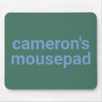 Modern Minimalist Green Blue Name and Label