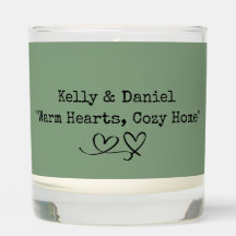 Modern Minimalist Green Love Couple Message